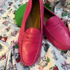 Vibrant Pink Loafers by Flexi